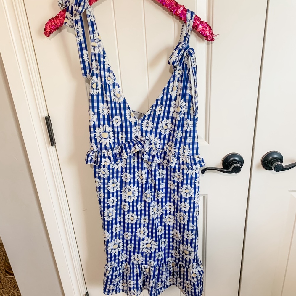 ASOS Sunflower & Ruffle Maternity Dress size 8